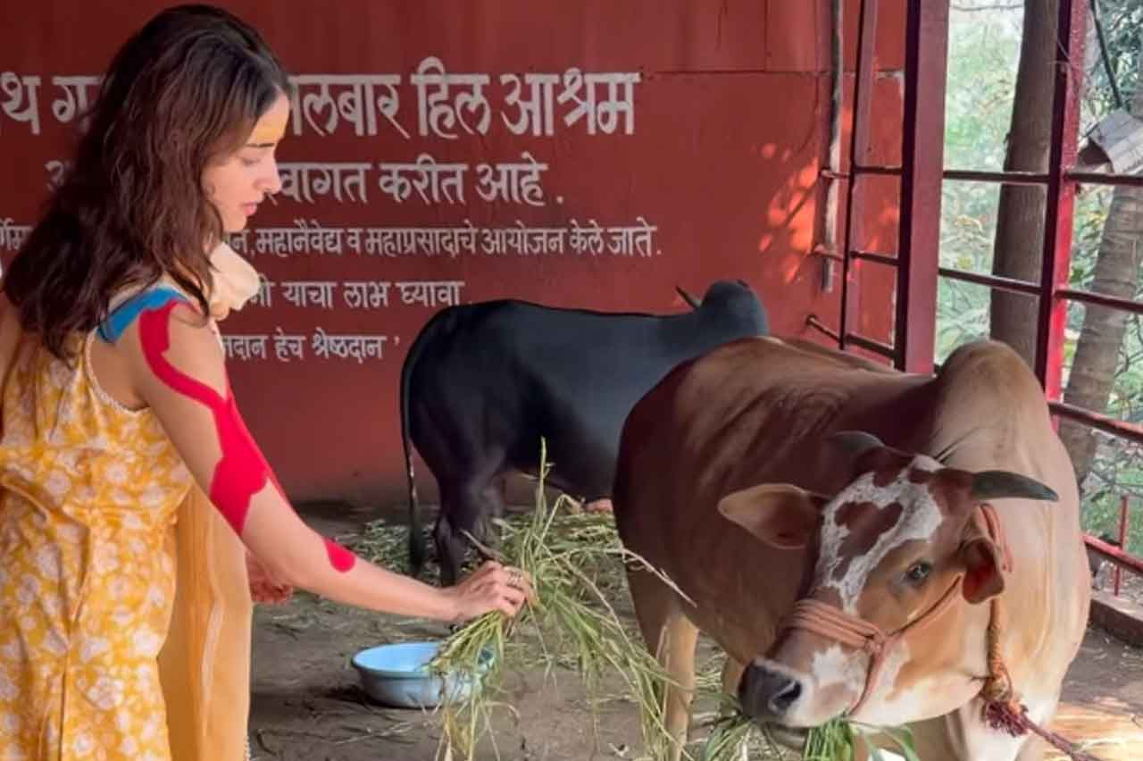 Ananya Panday shares spiritual moments from temple visit