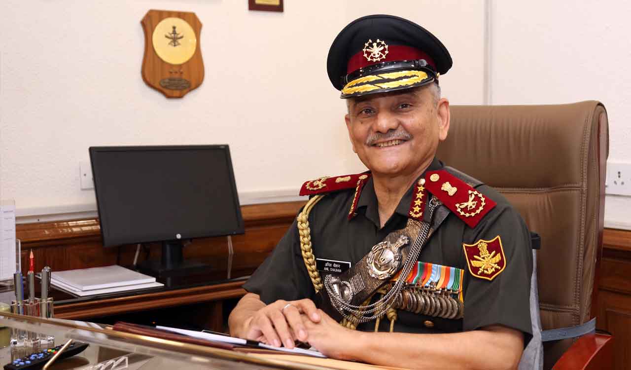 CDS General Anil Chauhan inaugurates upgraded runway at IAF base in Car Nicobar island