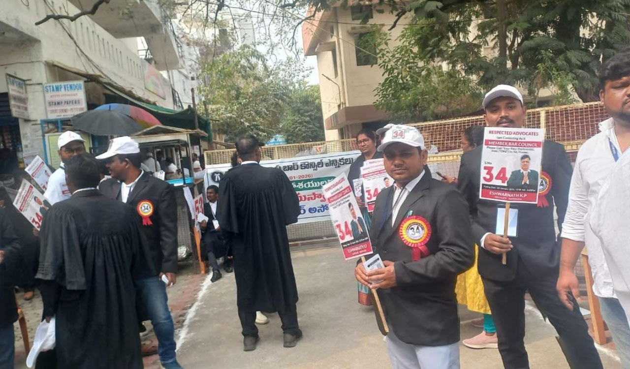 Telangana Bar Council polls witness record turnout