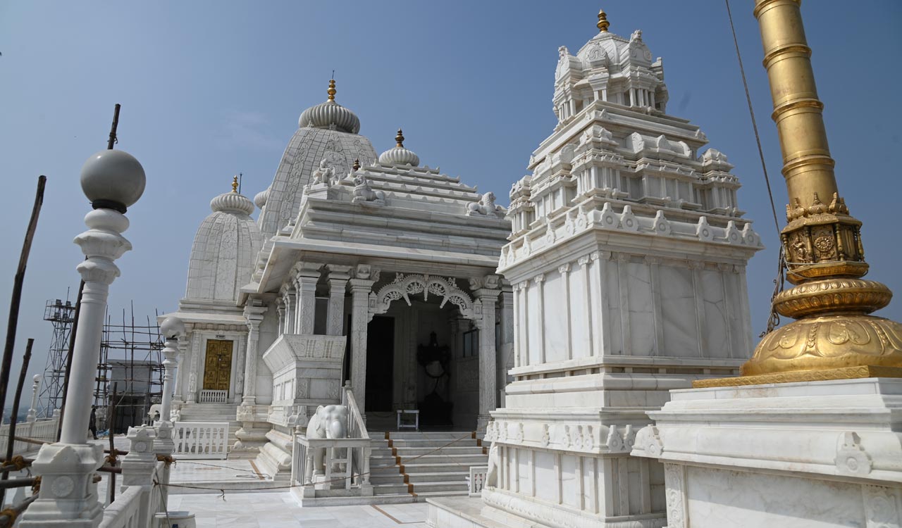 Hyderabad: Birla Mandir marble cleaning works near completion ahead of golden jubilee