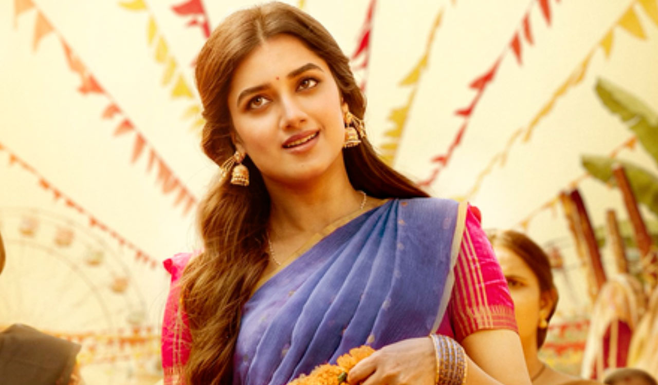 Bhagyashri Borse unveiled as ‘Bharathi’ in Lenin’s first look poster