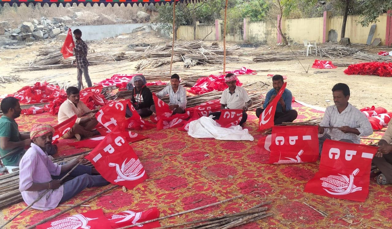 CPI prepares for centenary closing ceremony in Khammam