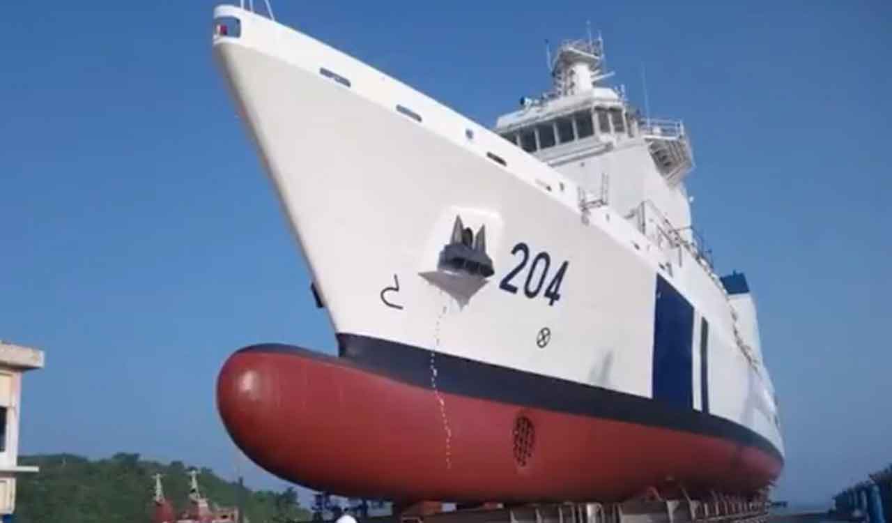 Rajnath Singh commissions ICG’s pollution control vessel ‘Samudra Pratap’ in Goa