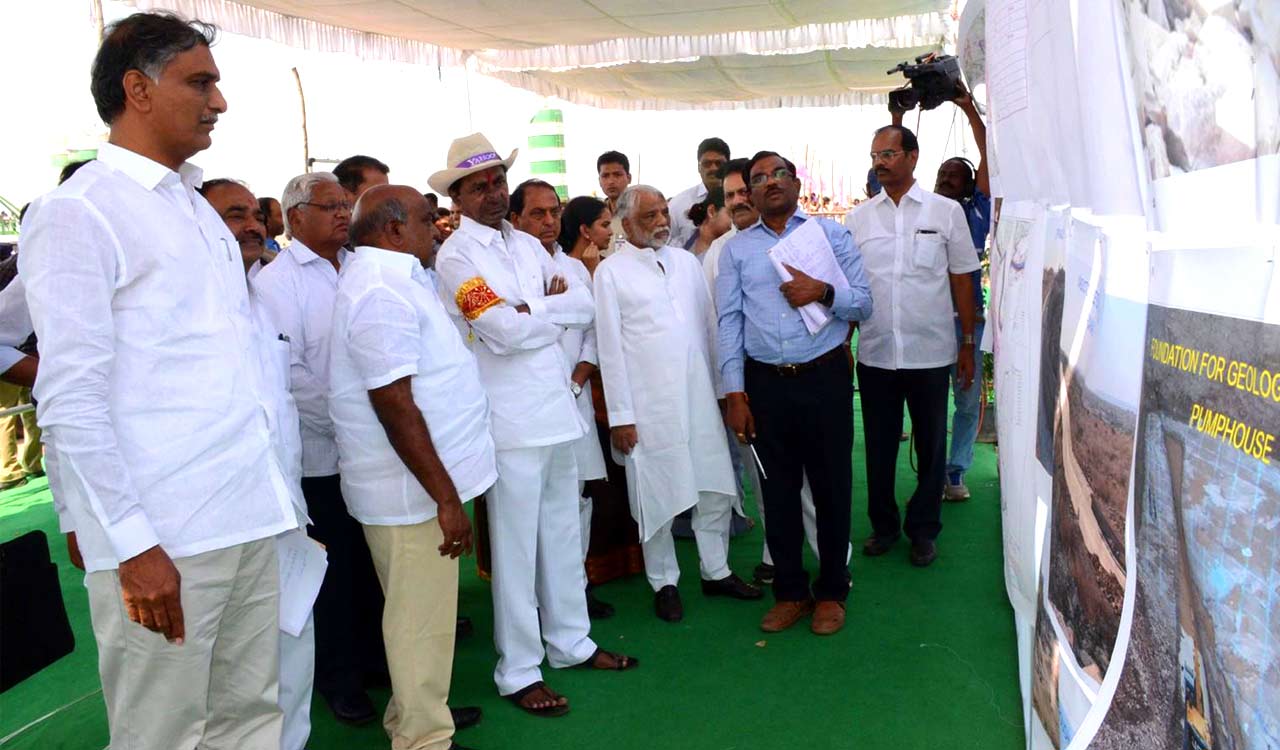 Congress faces flak for building hype over Chanaka-Korata project launched by KCR