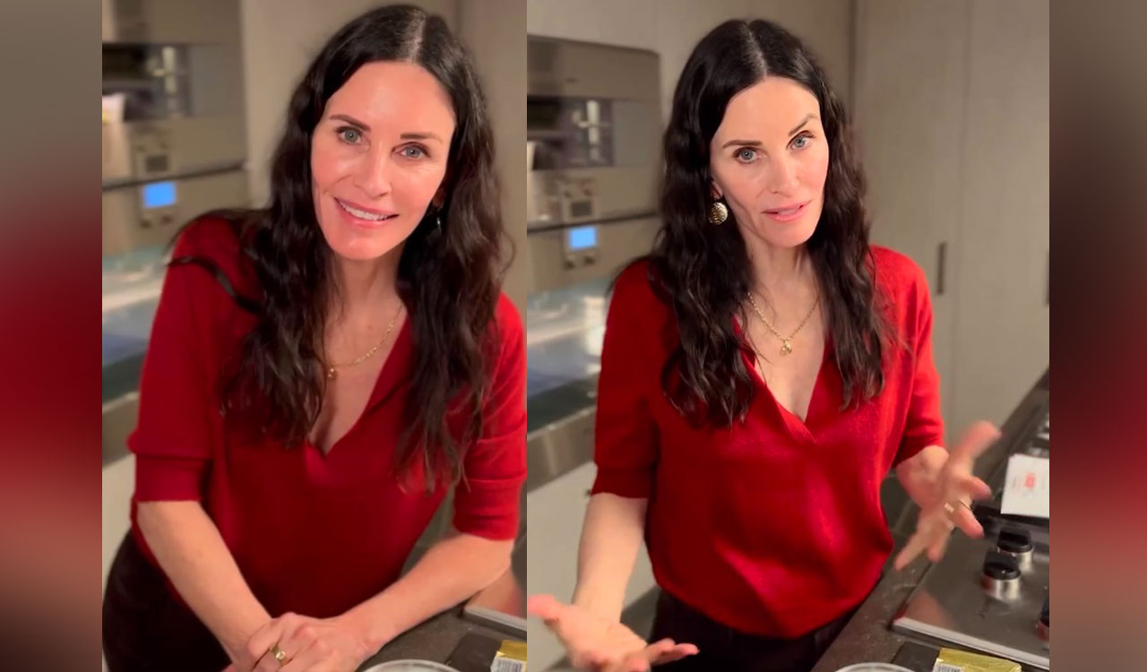 Courteney Cox reveals why she did a tampon commercial early in her career