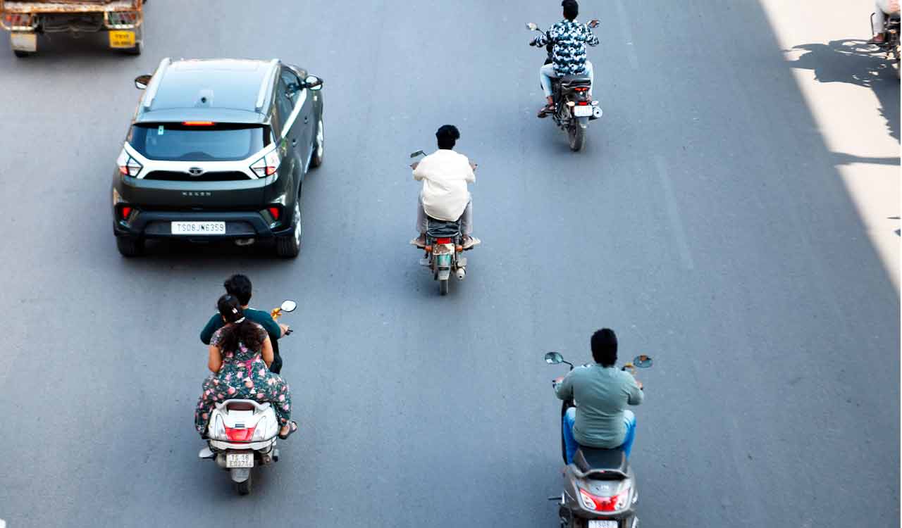 Helmet violations surge in Hyderabad despite awareness campaigns