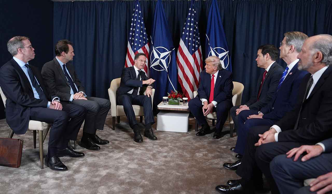 Trump’s jokes, jabs, and ad-libs mark his day one at Davos