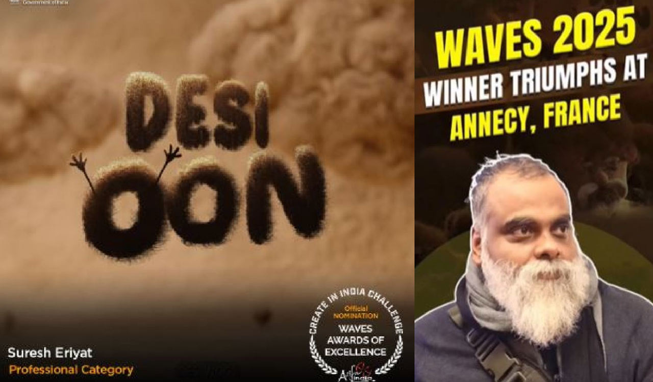 CIC Winner Suresh Eriyat brings global glory to Indian Animation with ‘Desi Oon’