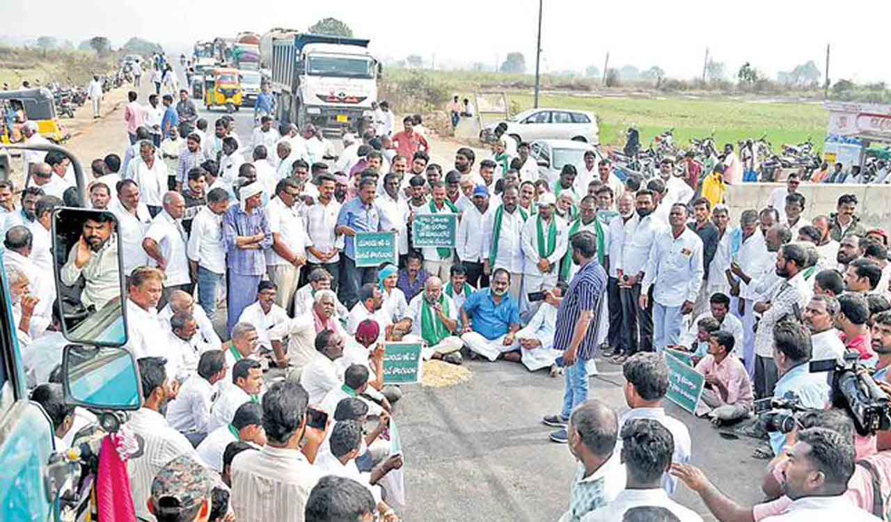 BRS protest: Jogu Ramanna faints after police action in Adilabad