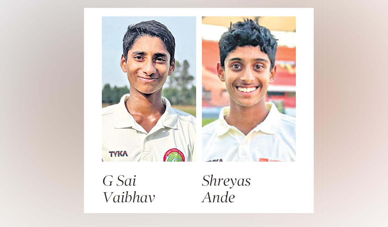 Shreyas Ande, Sai Vaibhav and Yuvan Raj hit tons in Hyderabad