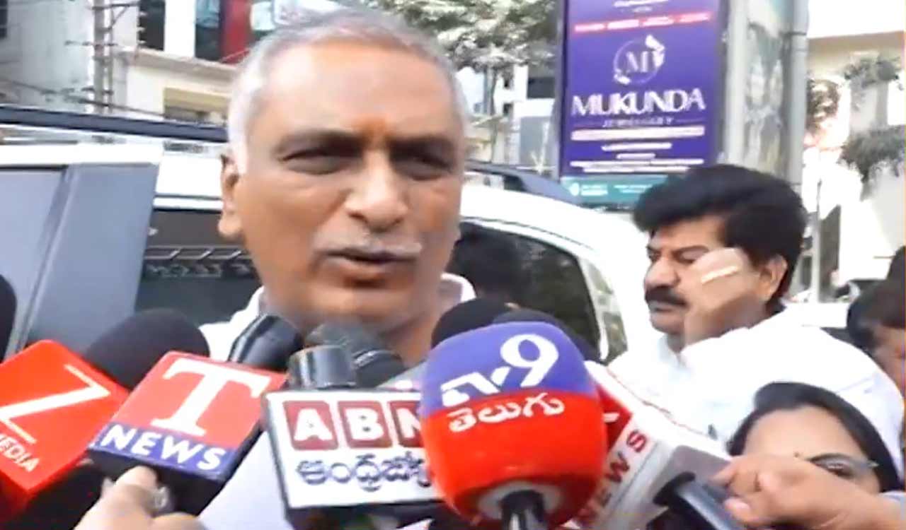 Harish Rao warns police officials targeting BRS leaders