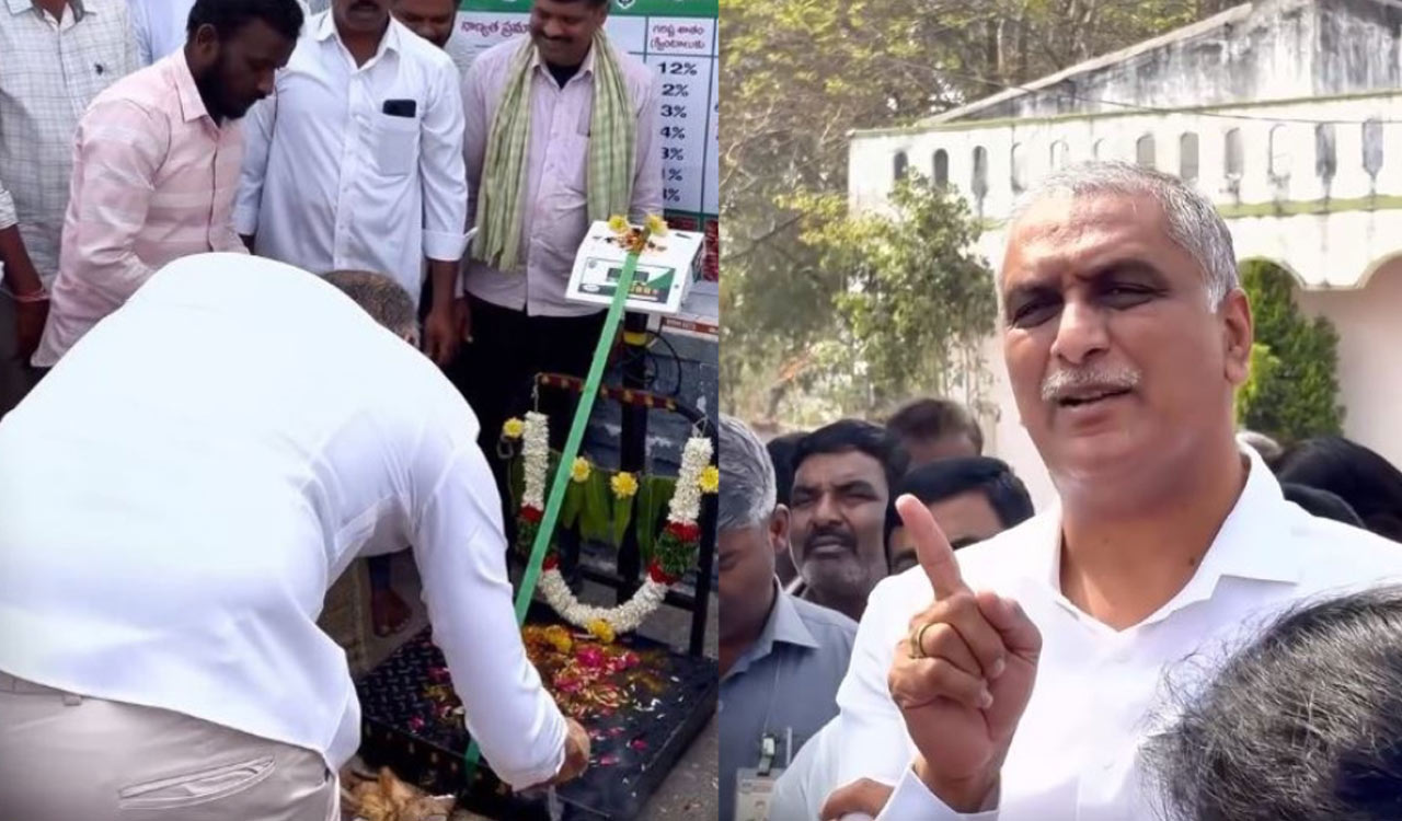 Congress favours beer firms over farmers, says Harish Rao