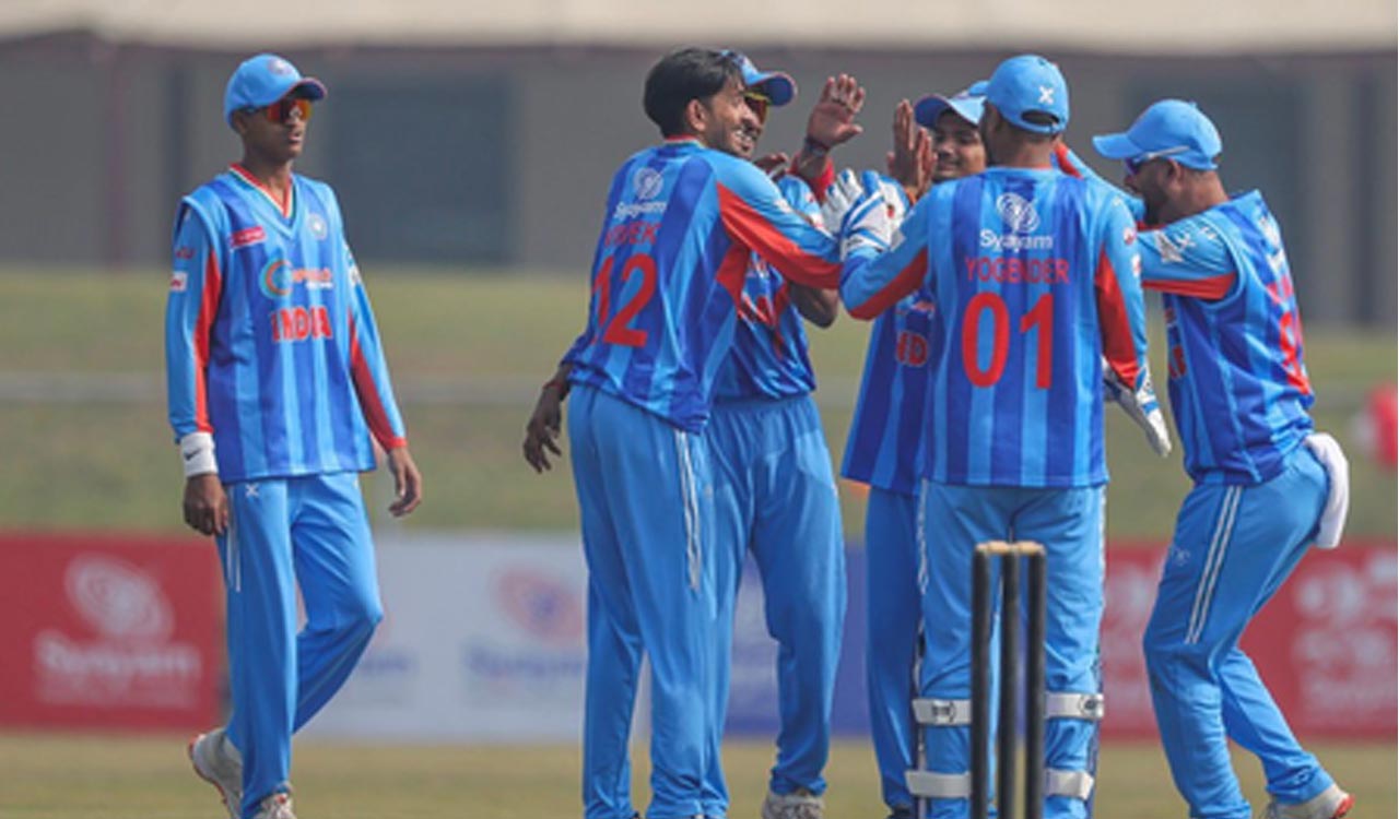 India beat England by 7 wickets in Mixed Disability T20I opener