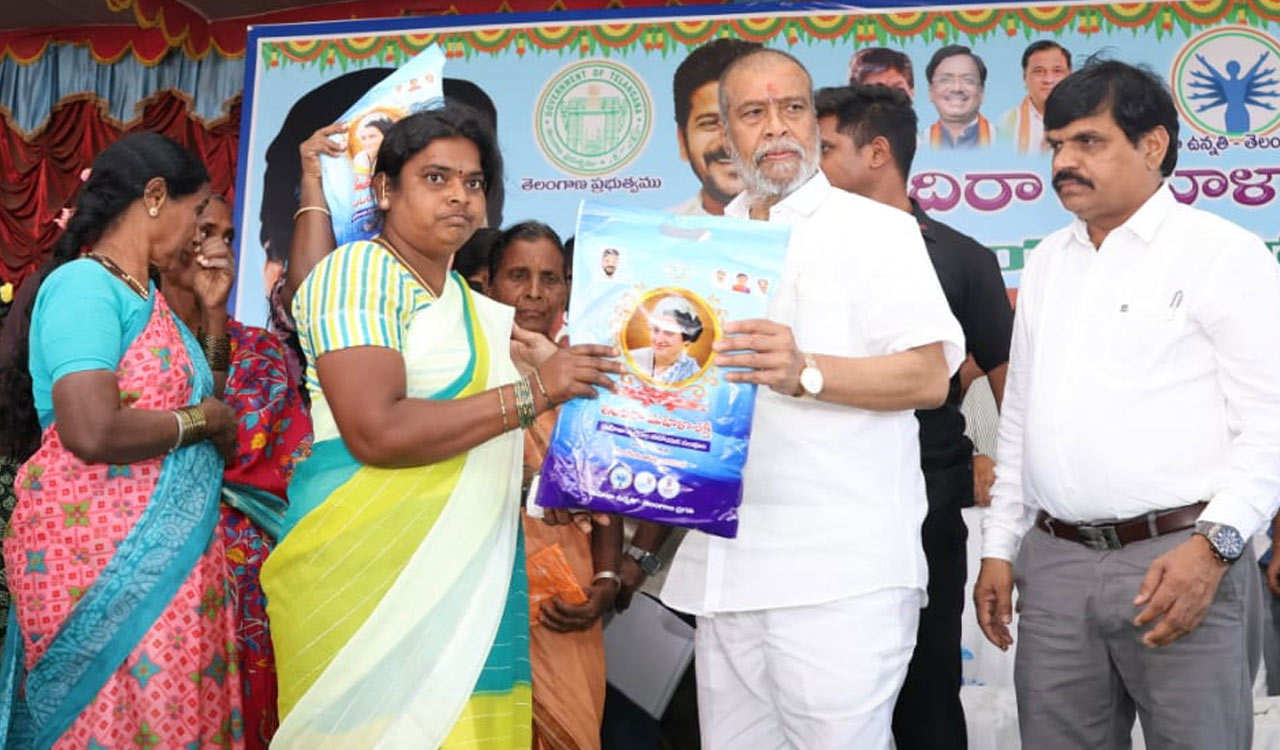 Congress govt woos women voters with Indiramma sarees, loans ahead of civic polls