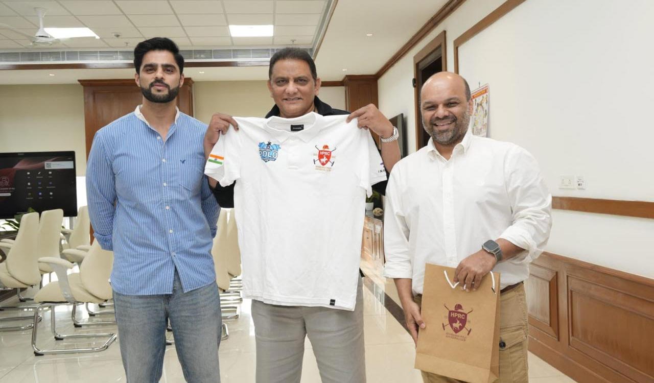 Mohd Azharuddin unveils jersey of International Arena Polo Championship 2026