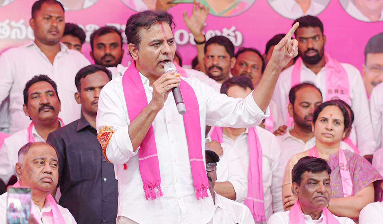 KTR targets three Khammam Ministers, calls them ‘three cheaters’