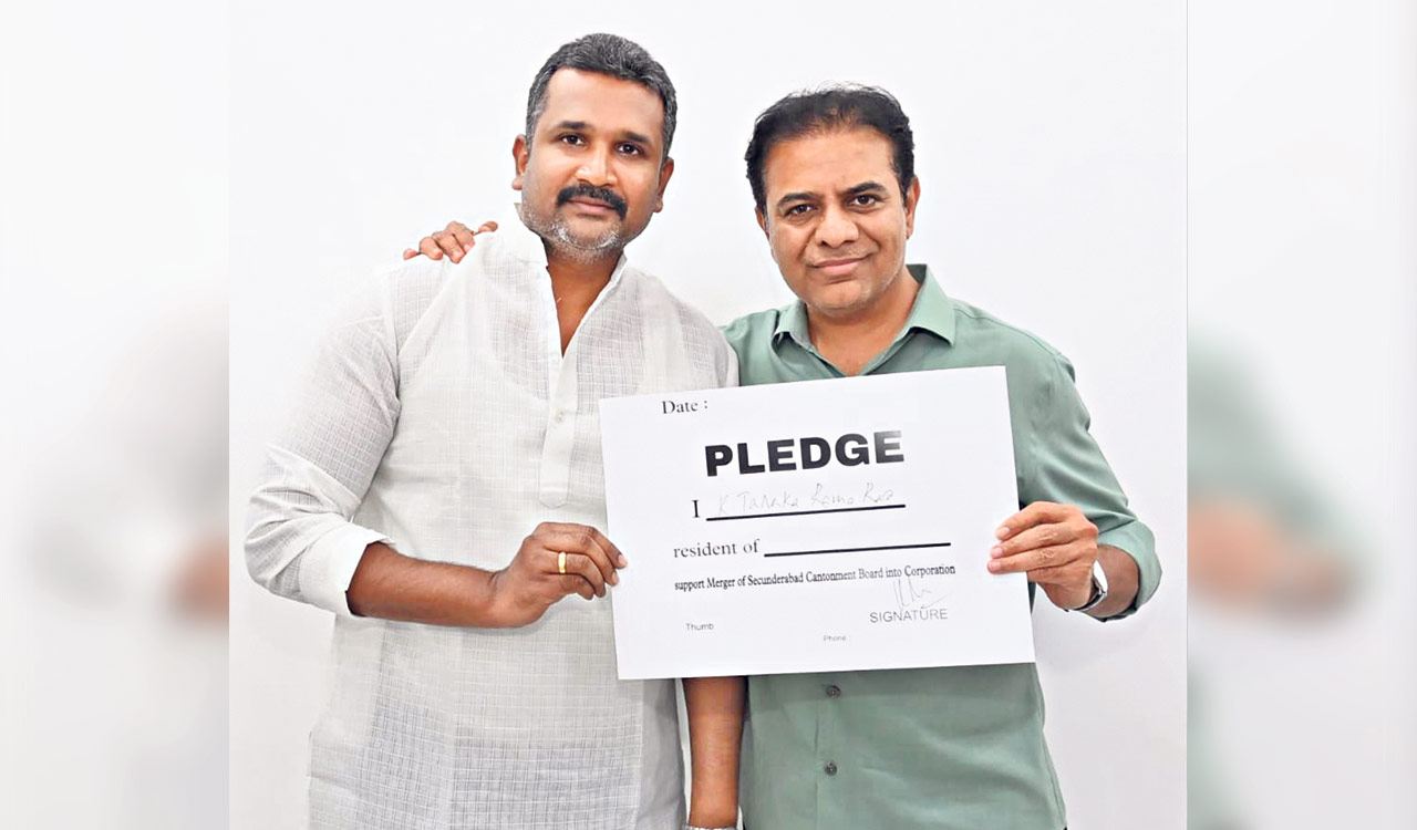 BRS launches 1 lakh signature drive for Secunderabad Cantonment Board merger