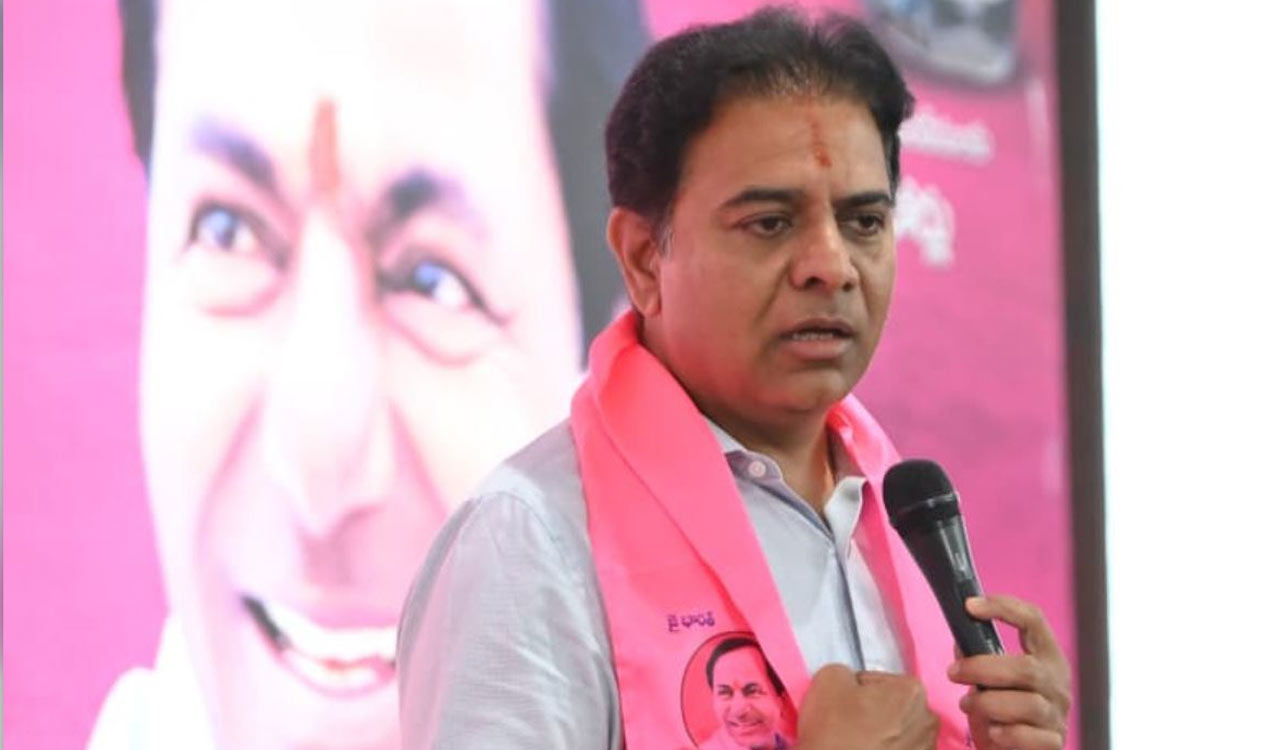 KTR hits back at Congress, recalls Revanth Reddy’s abuses against Gandhi family