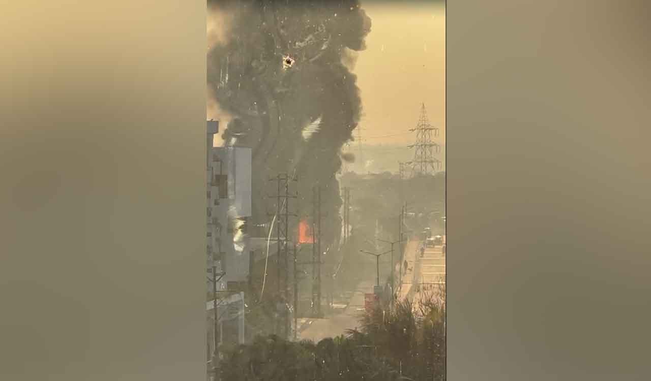 Hyderabad: Fire in Katedan plastic recycling unit causes concern