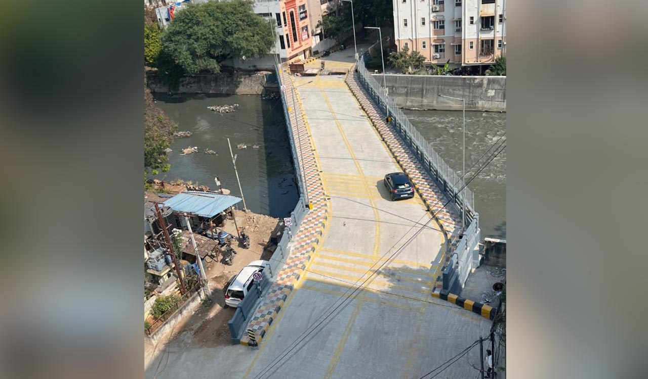 Hyderabad: Ashok Nagar link bridge across Hussain Sagar nala to open on January 2