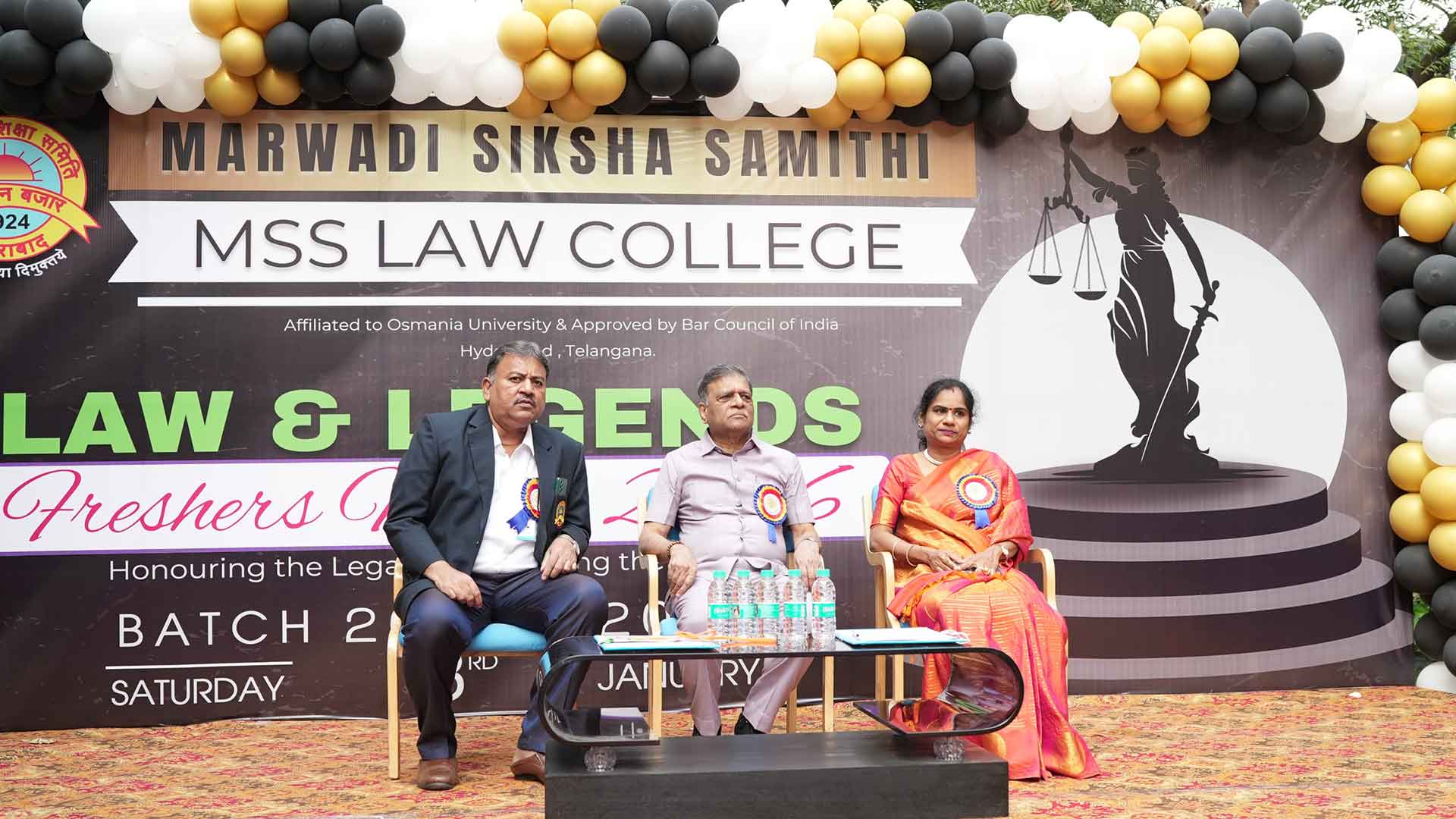 Freshers’ Party organised at Marwadi Siksha Samithi Law College in Chadarghat