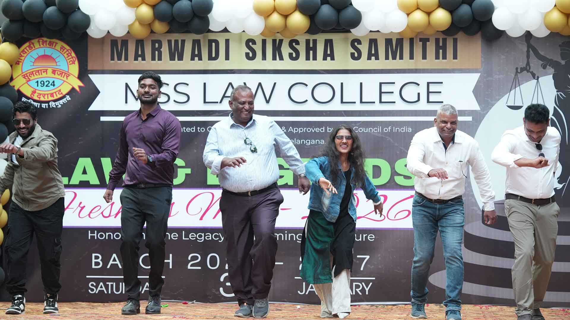 Freshers’ Party organised at Marwadi Siksha Samithi Law College in Chadarghat