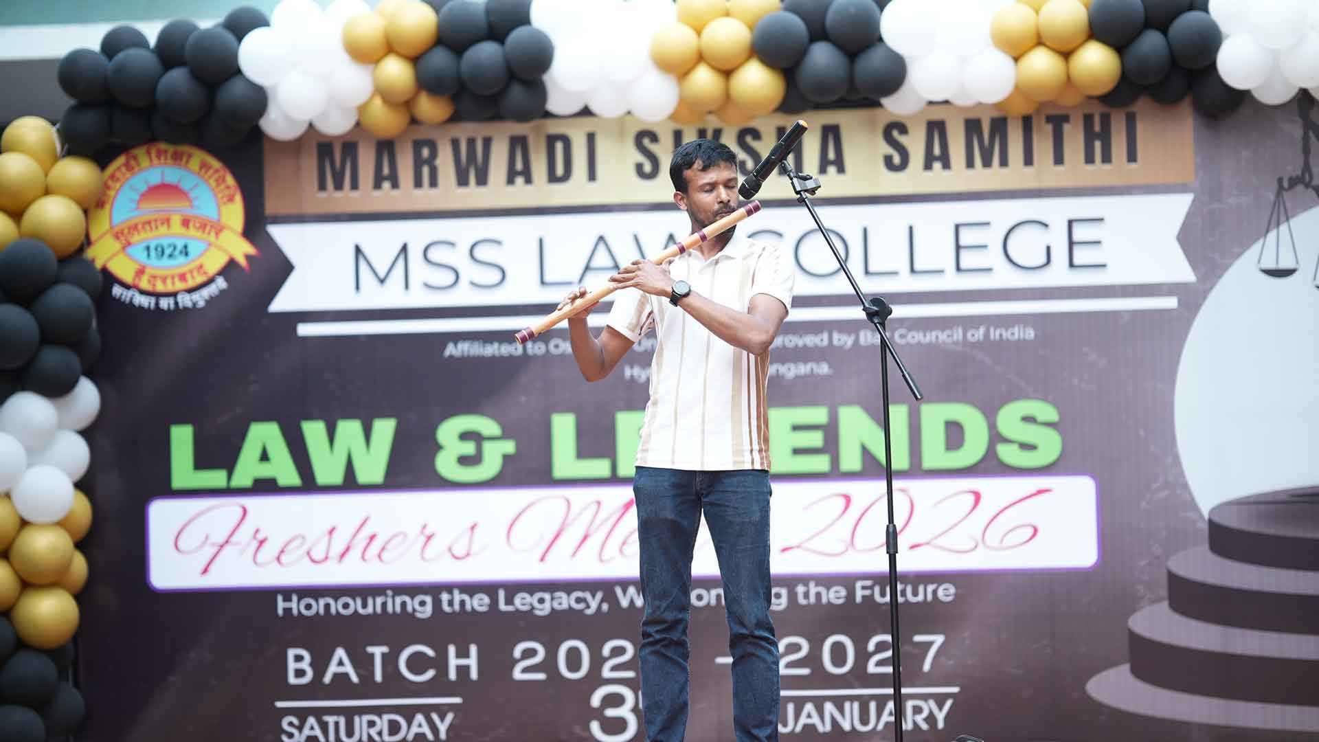 Freshers’ Party organised at Marwadi Siksha Samithi Law College in Chadarghat