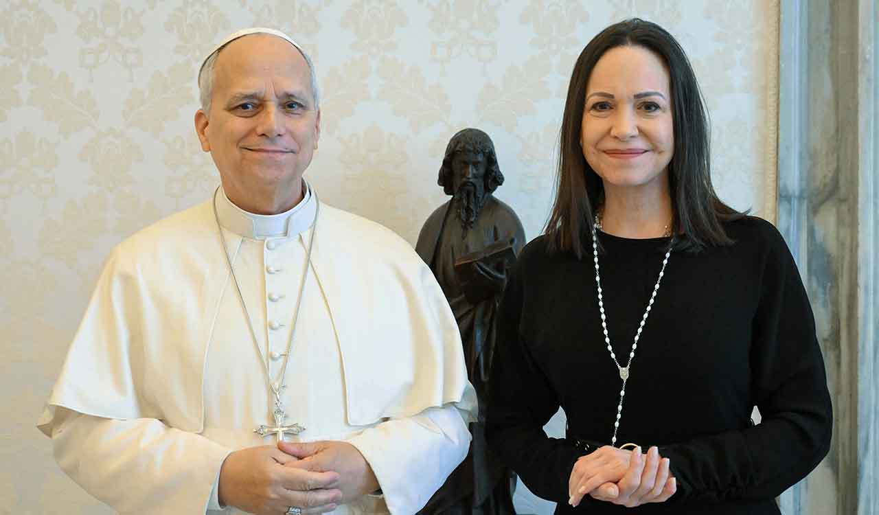 Machado seeks Pope Leo’s support for Venezuela’s transition during Vatican meeting