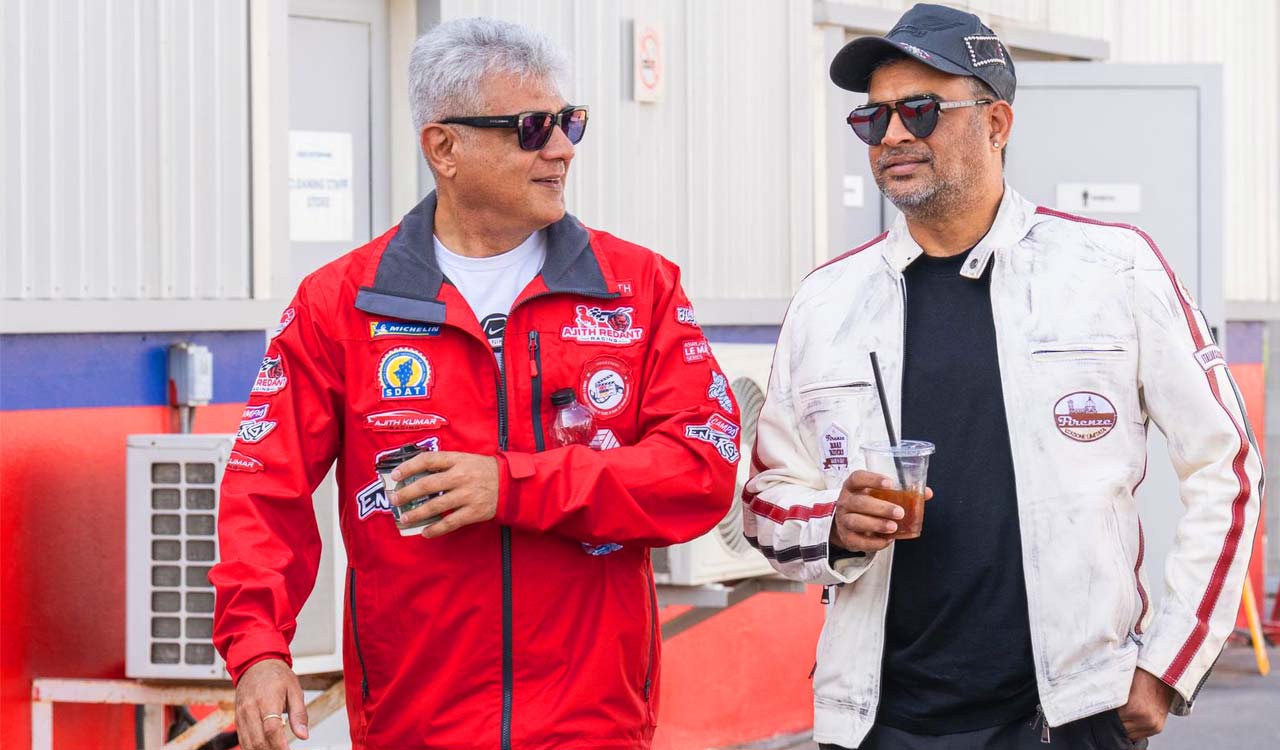 Madhavan meets Ajith Kumar at Dubai Autodrome as pictures go viral