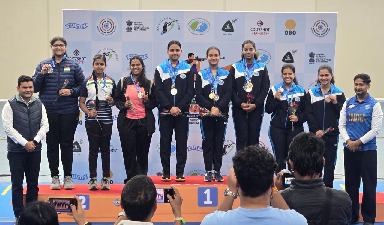 Telangana shooters shine with four golds at National Championship