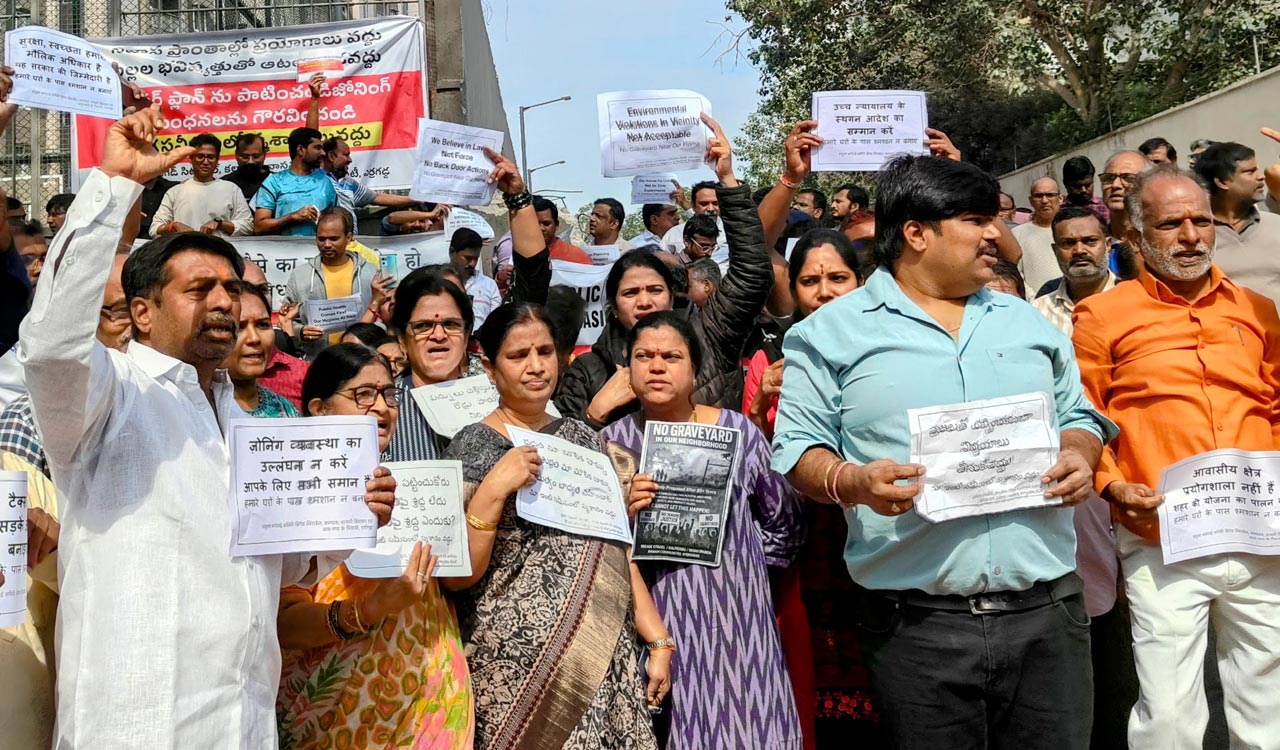 Hyderabad: Erragadda residents protest graveyard proposal, communities unite against graveyard