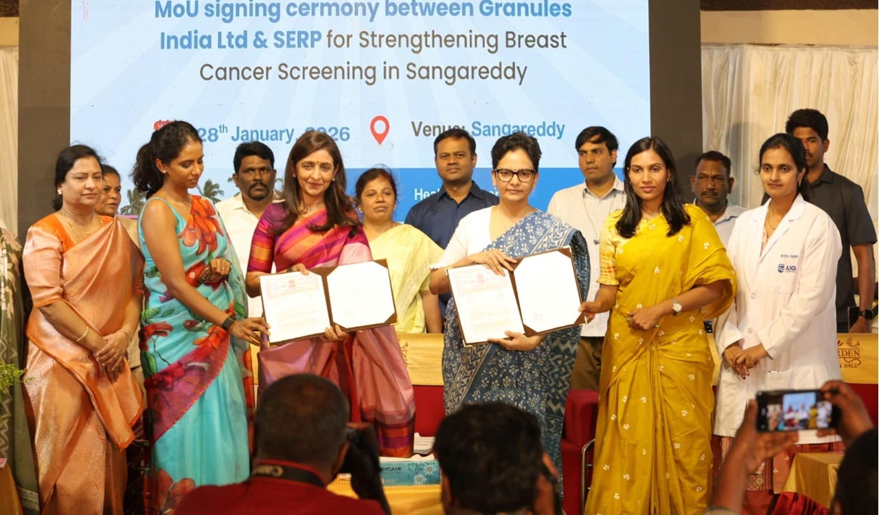 SERP, Granules India sign MoU for cancer screening in Sangareddy