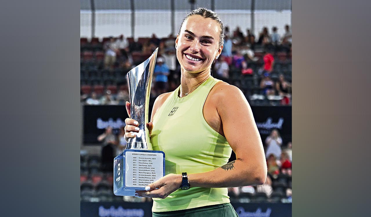 Sabalenka beats Kostyuk to win Brisbane International final