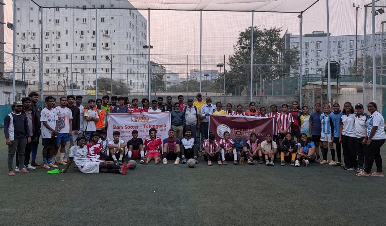 Hyderabad teams clinch boys and girls titles in Slum Soccer championship