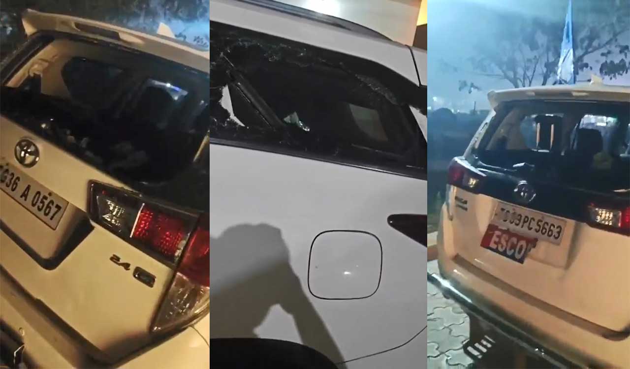 Tension at Medaram jathara after devotees allegedly attack Minister’s convoy