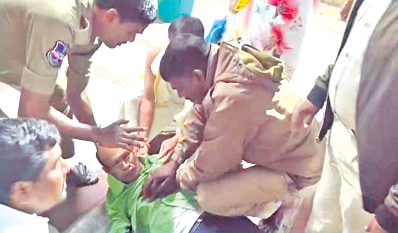 Home guards save devotee with CPR at Nirmal’s Basar temple