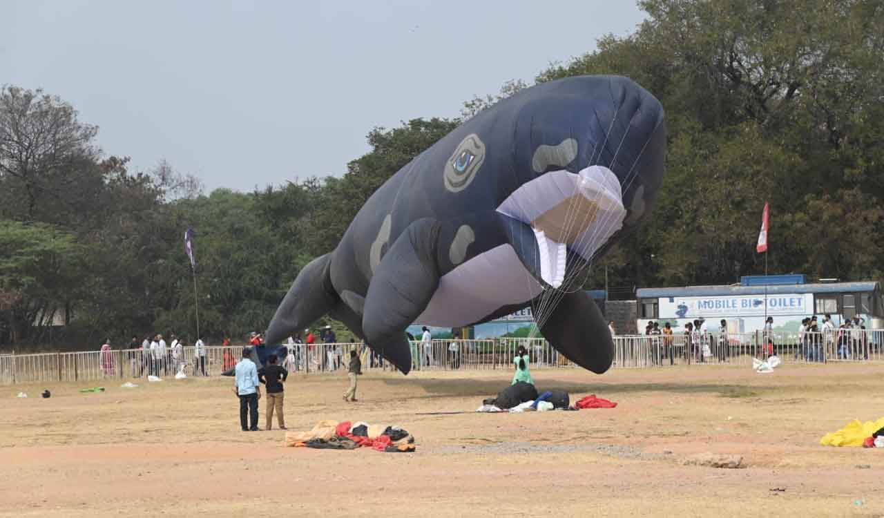 Parade Ground comes alive with giant kites, sweet stalls