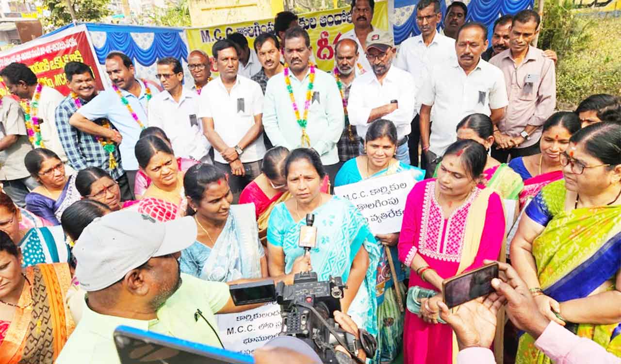 MCC workers launch hunger strike, seek revival of Mancherial Cement Company