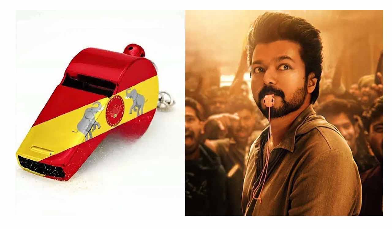 EC clears whistle symbol for Vijay’s TVK