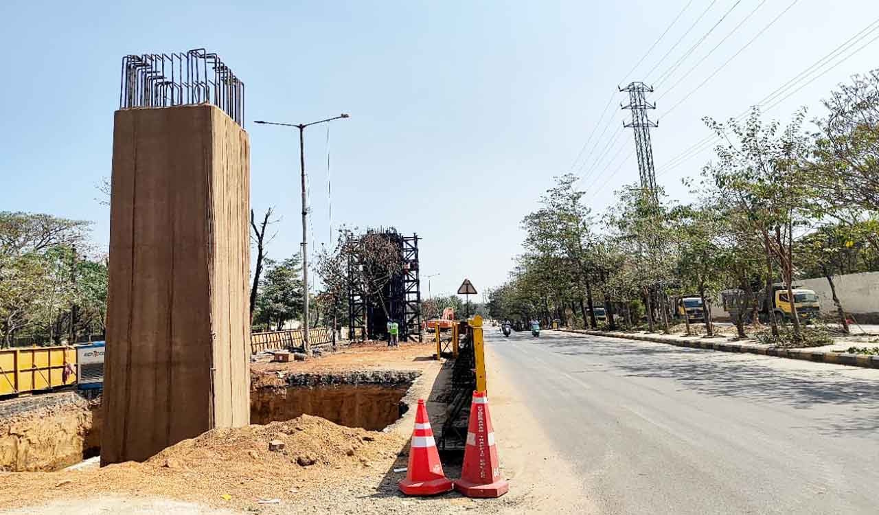 Three flyovers at IIIT junction progress rapidly, says GHMC