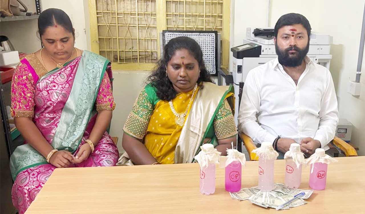 Three court staffers held in Bhupalpally bribery case