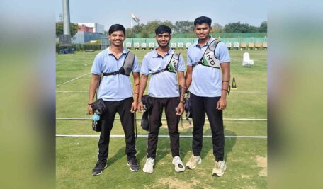 Telangana team, which qualified for the Tribal Nationals Khelo India Phase 1.