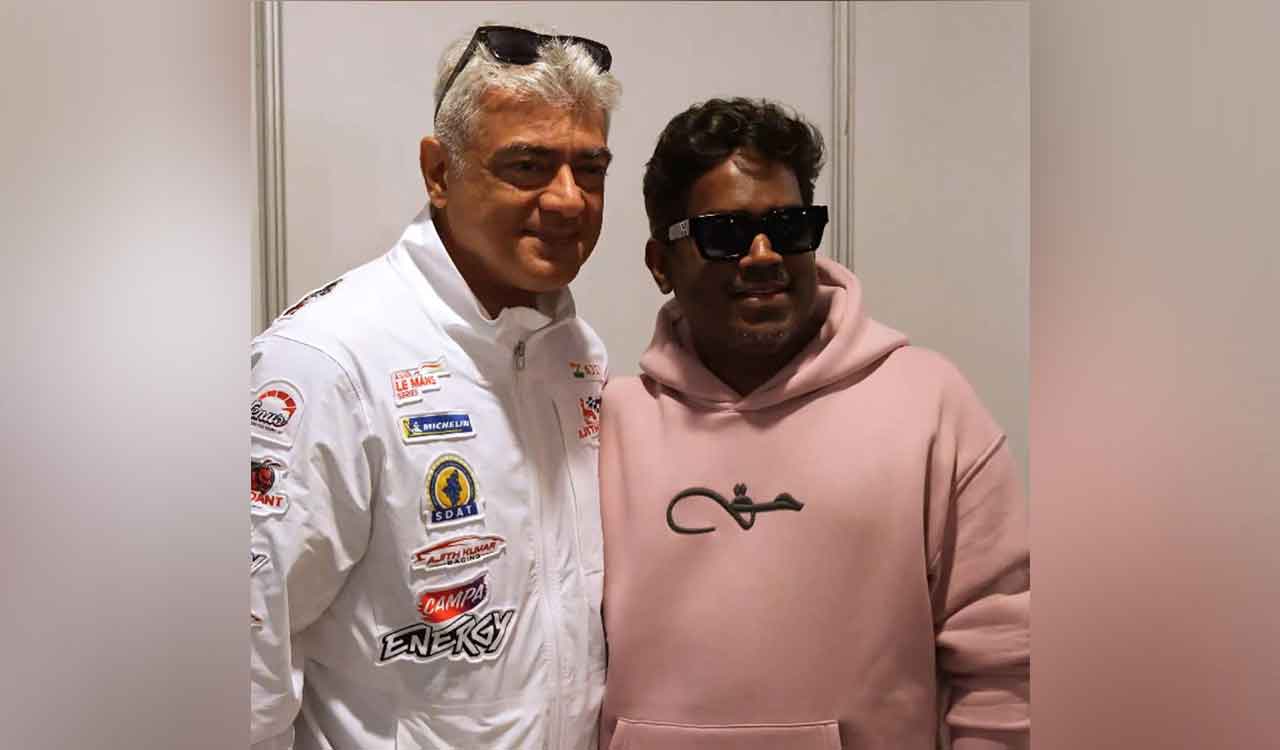 Yuvan Shankar Raja meets Ajith at Dubai Autodrome; fans thrilled!