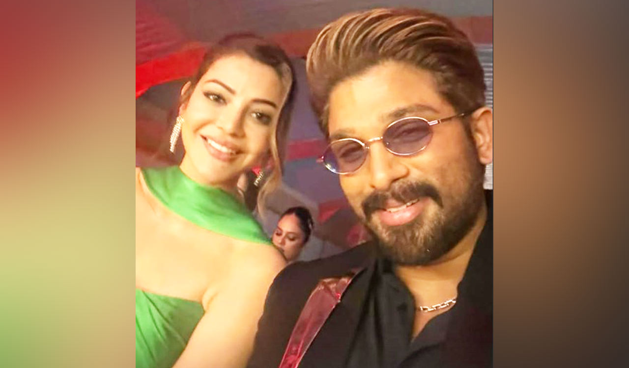 Allu Arjun reunites with Kajal Aggarwal after 19 years at Filmfare Awards