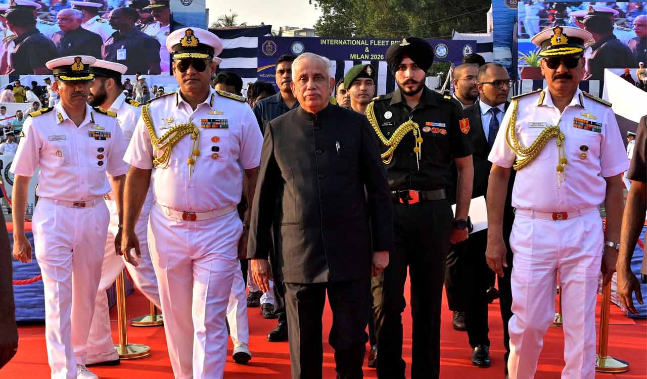 Andhra Guv reviews International City Parade at Fleet Review 2026
