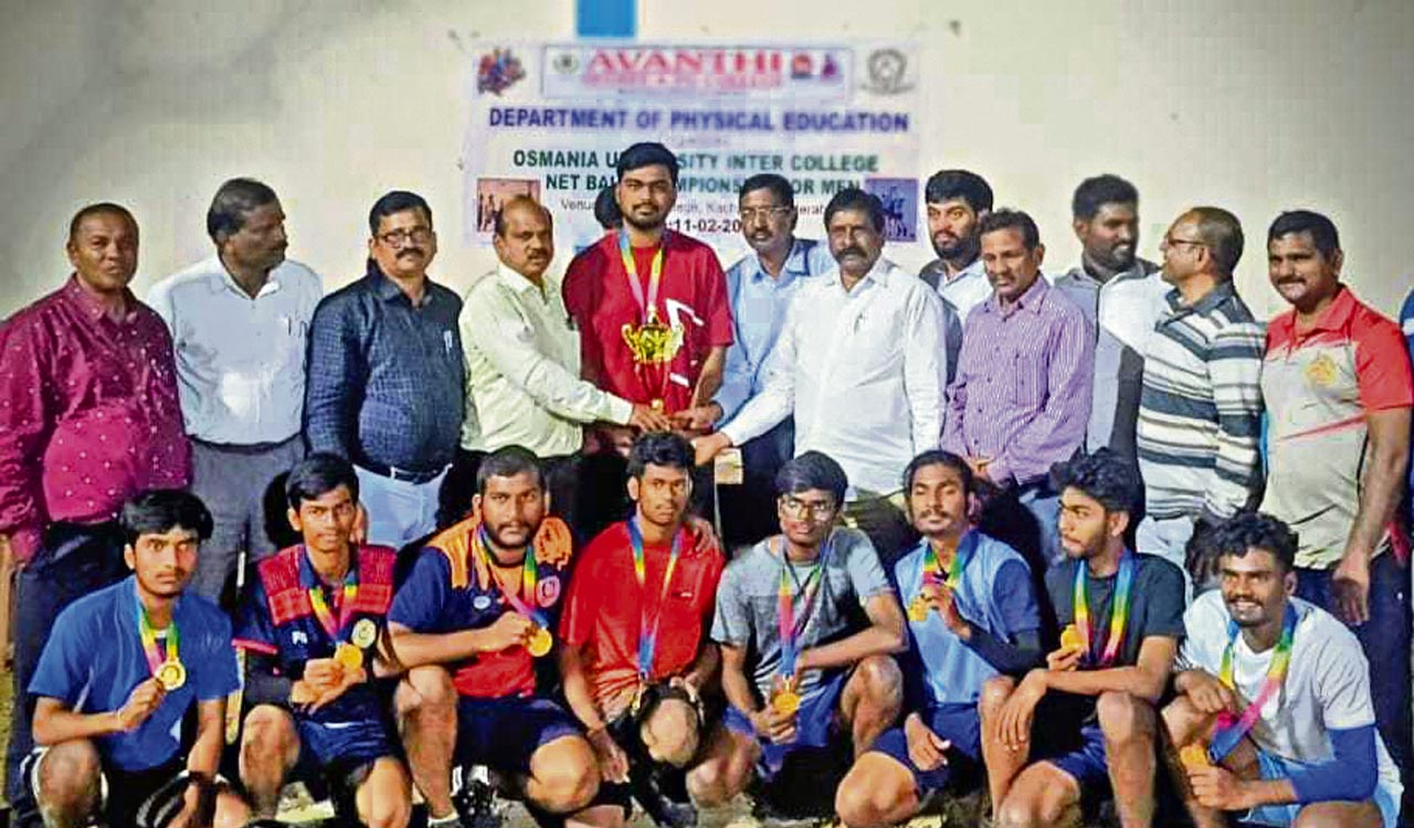 Avanthi Degree College wins Osmania University netball championship