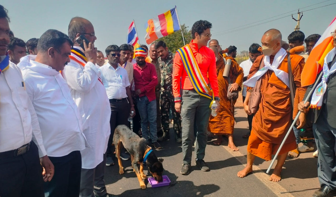 3rd Buddha Dhamma Yatra enters Telangana, to conclude at Buddhavanam