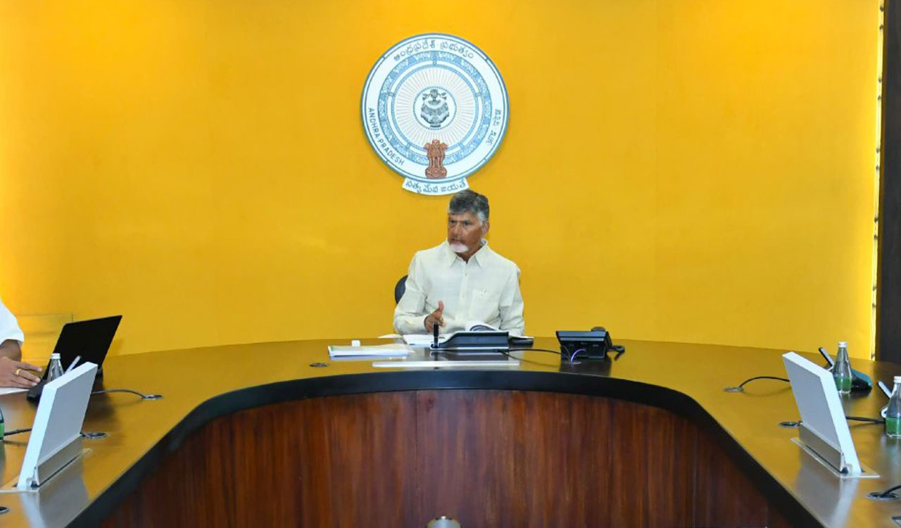 Chandrababu Naidu directs officials to allow large-scale saffron cultivation in Lambasingi under PPP model
