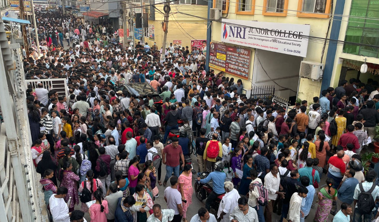 Telangana inter exams begin smoothly