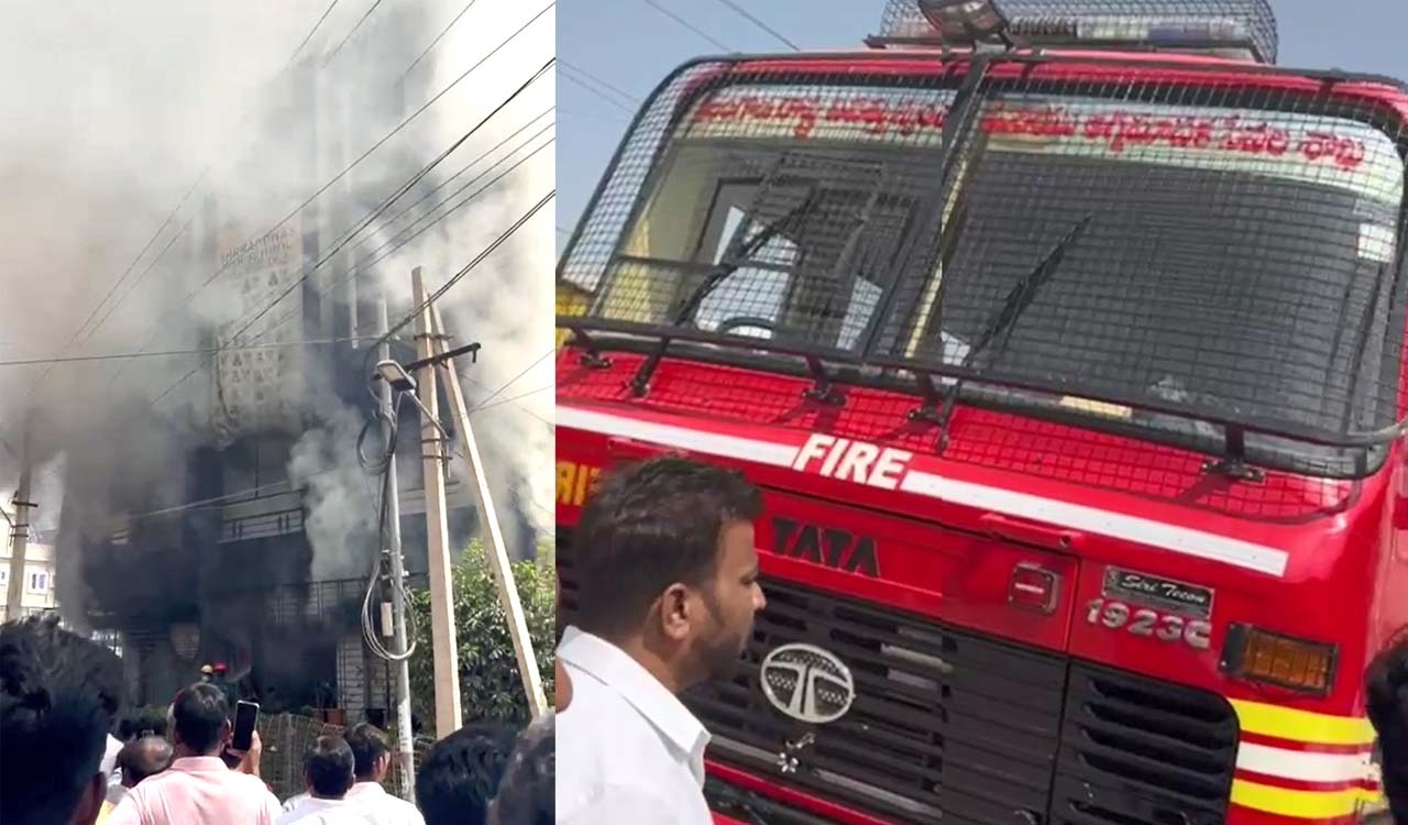Fire guts private school in Sangareddy; election holiday averts tragedy
